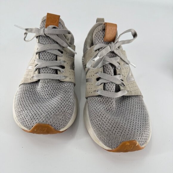 New Balance Shoes - New Balance Womens Gray Athletic Shoes Size 8 US With Suede & Mesh Upper